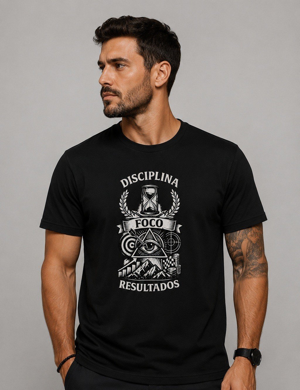 Camiseta Disciplina, Foco e Resultados