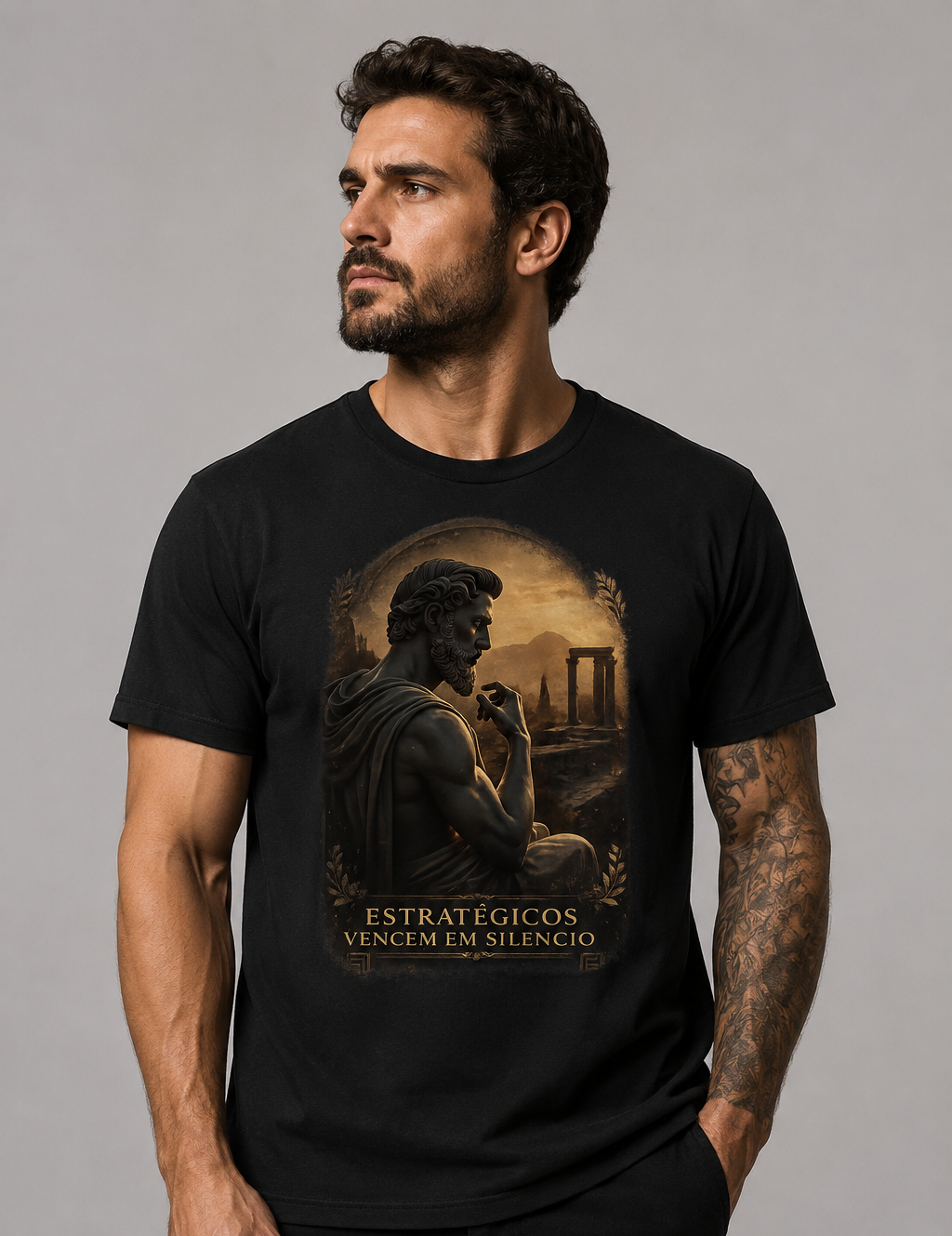 Camiseta Estratégicos Vencem em Silêncio