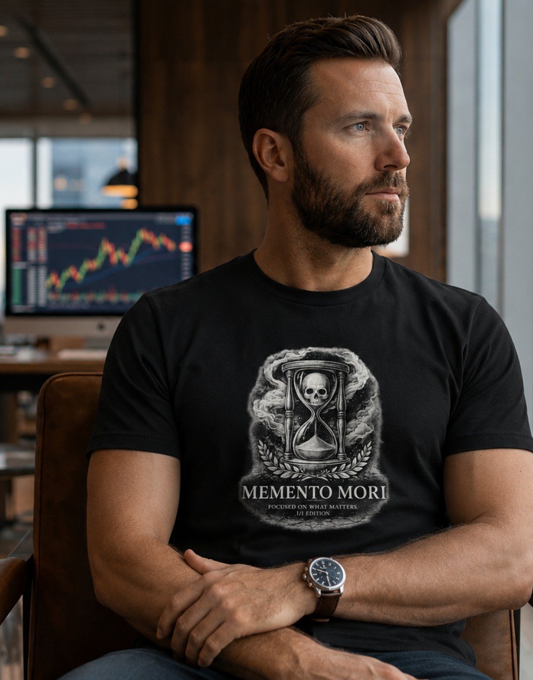 Camiseta Memento Mori - Focus on What Matters