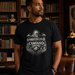 Camisetas de Alta Performance 8 Camiseta O Obstáculo É O Caminho